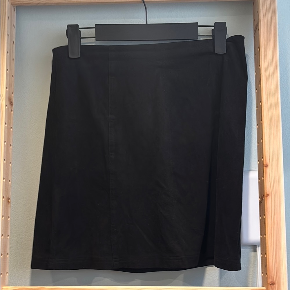 Miami Black Suede Mini Skirt